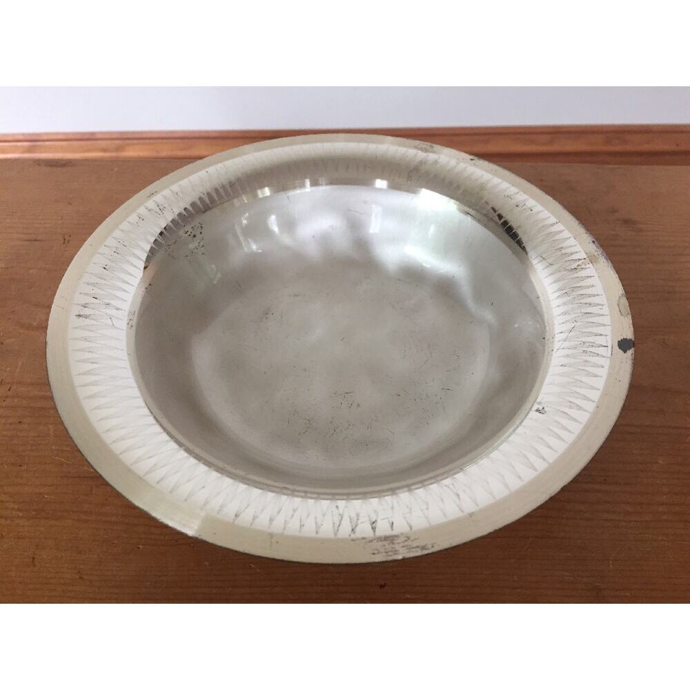 Vintage WMF Cromargan Ikora Germany Silver Plated Jewelry Bowl Candy Tray Dish